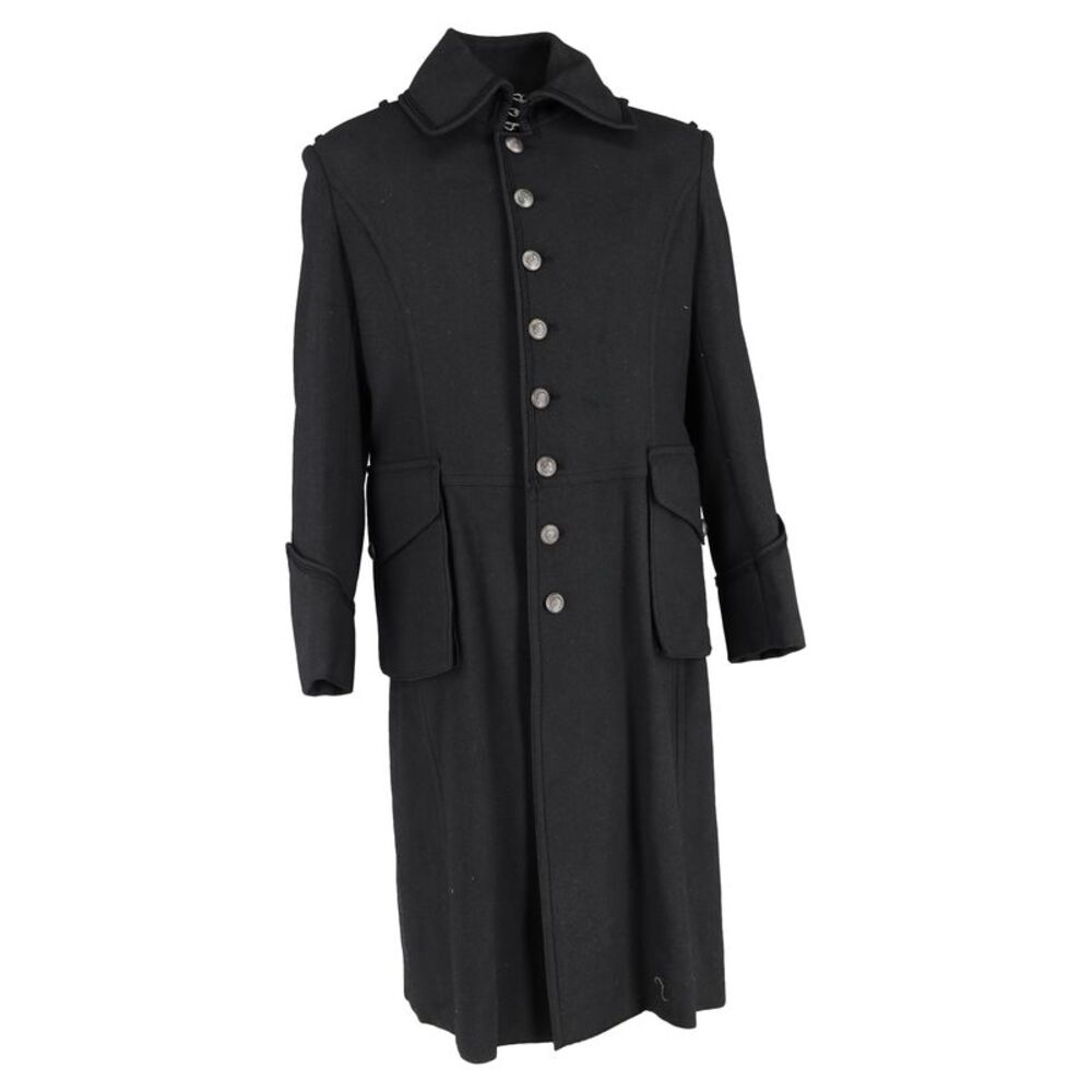 Dolce & Gabbana Overcoat in Black Wool